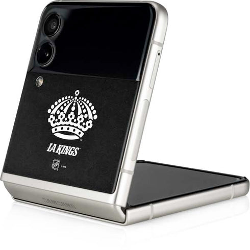NHL Los Angeles Kings Black Background Galaxy Z Flip3 5G Skin
